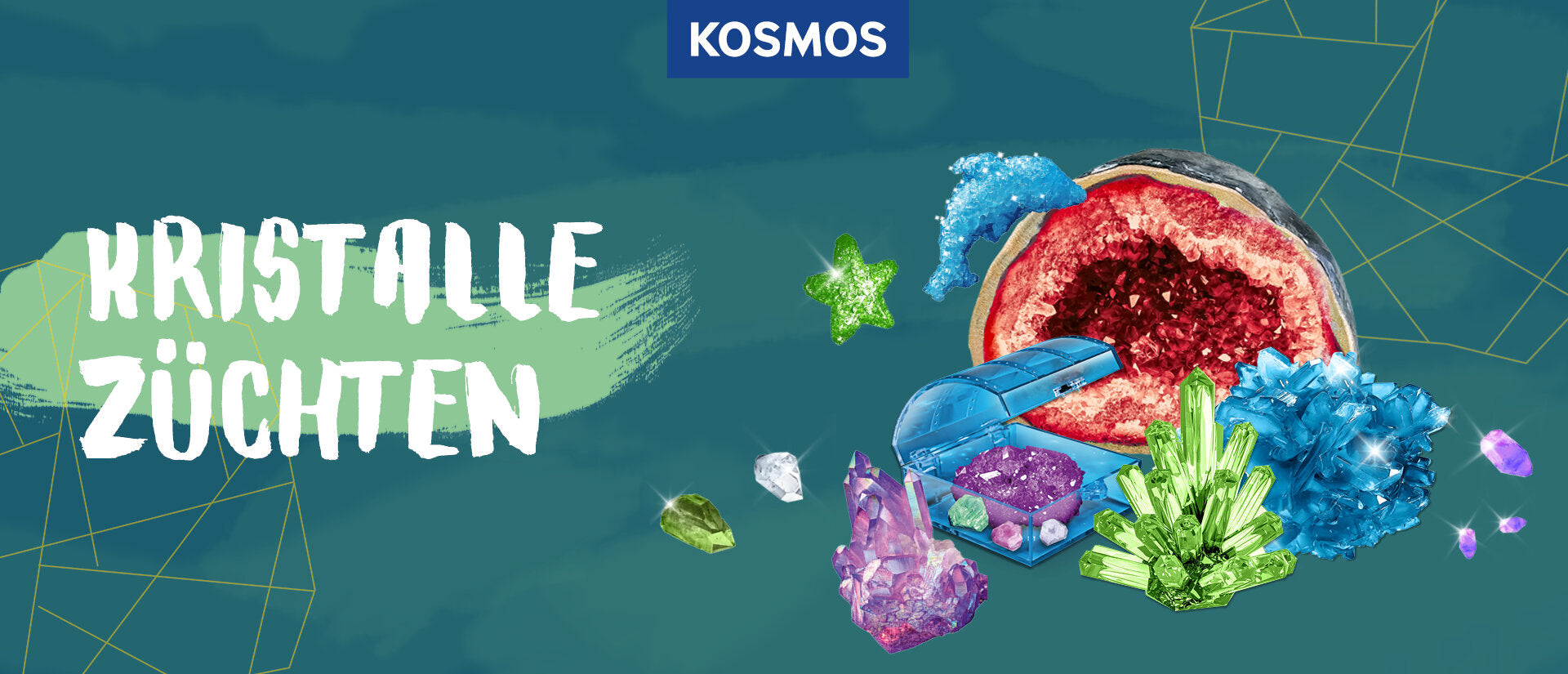 Kristalle züchten Banner