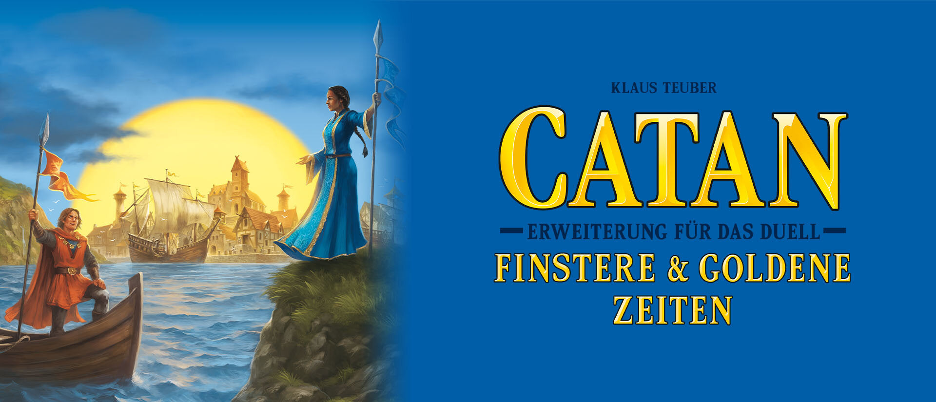 Catan - Erweiterung für das Duell - Finstere & Goldene Zeiten Banner