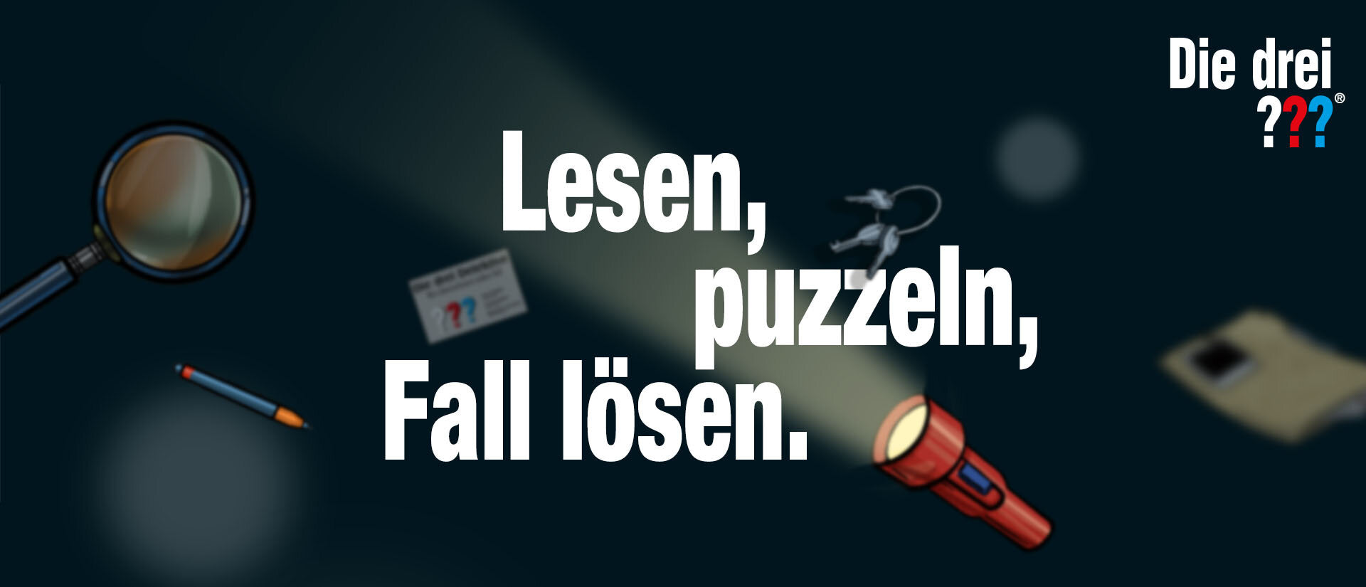 Krimi-Puzzle: Die drei ??? - Das Echo der Finsternis Banner