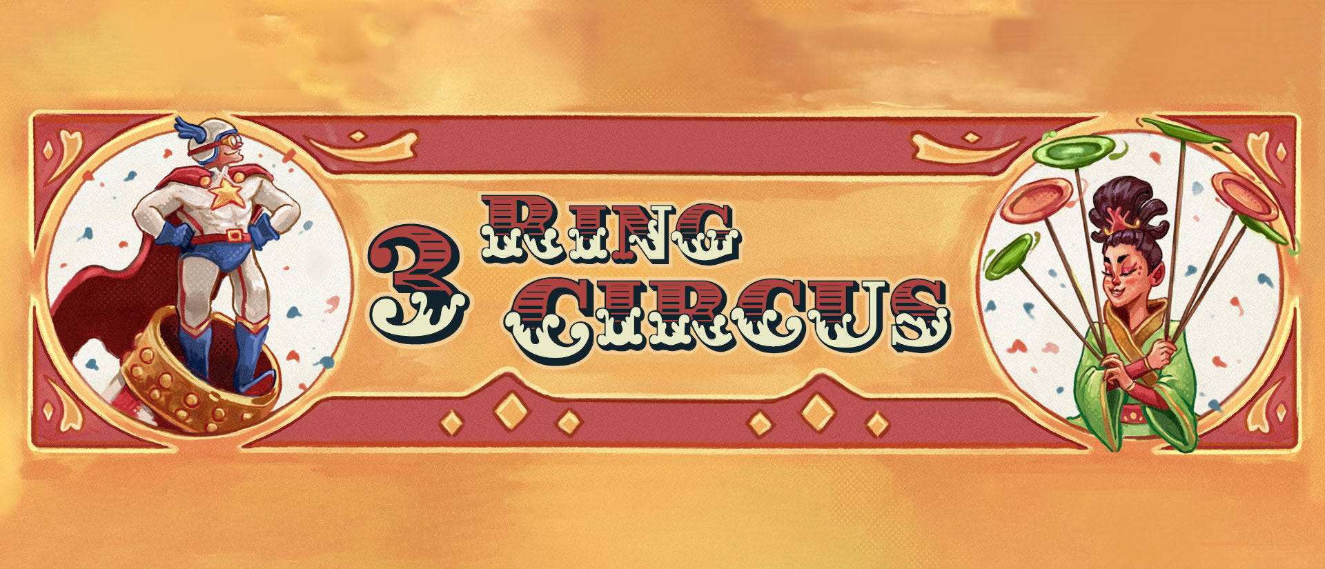3 Ring Circus Banner