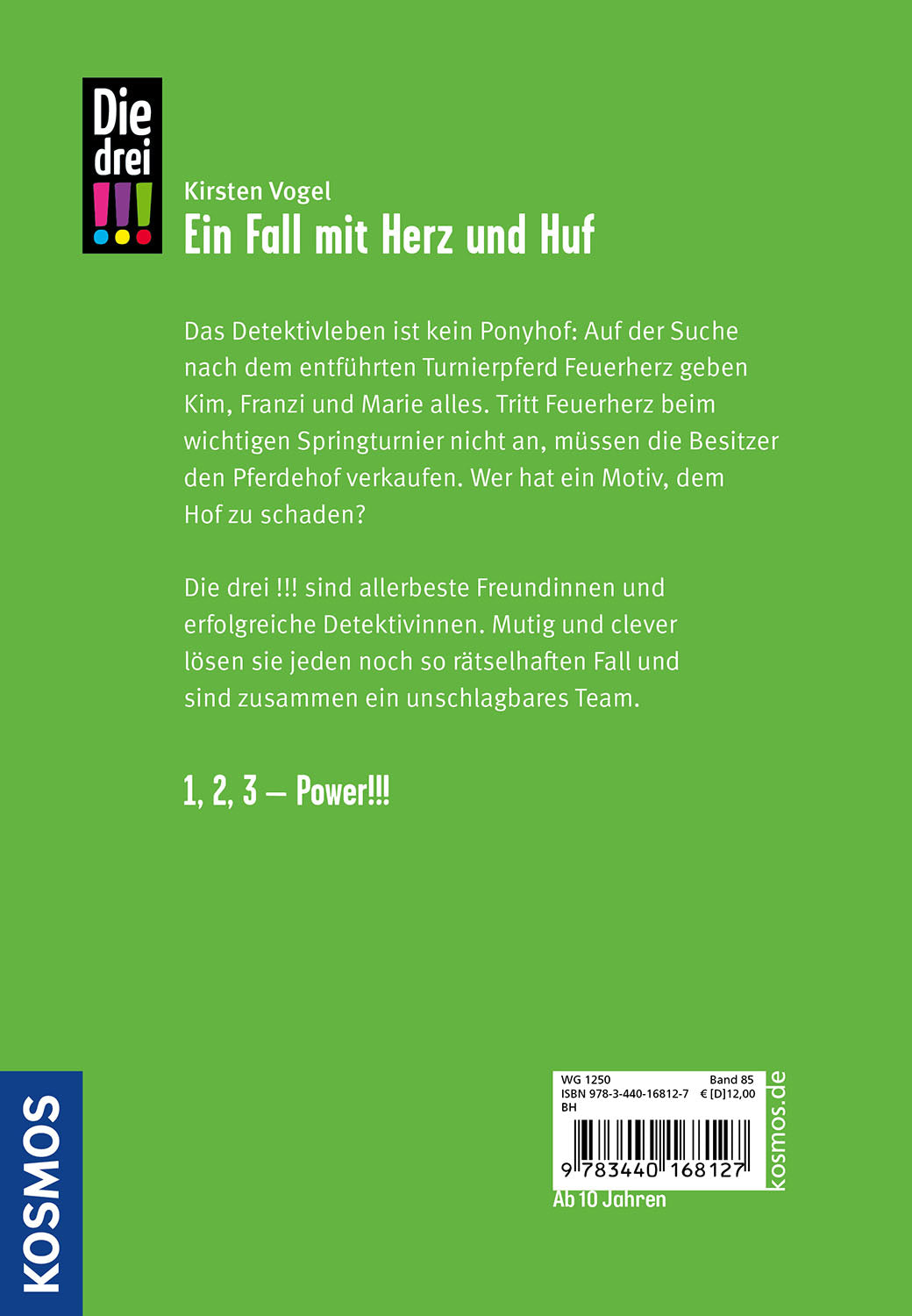 Die drei !!!, 85, Ein Fall mit Herz und Huf