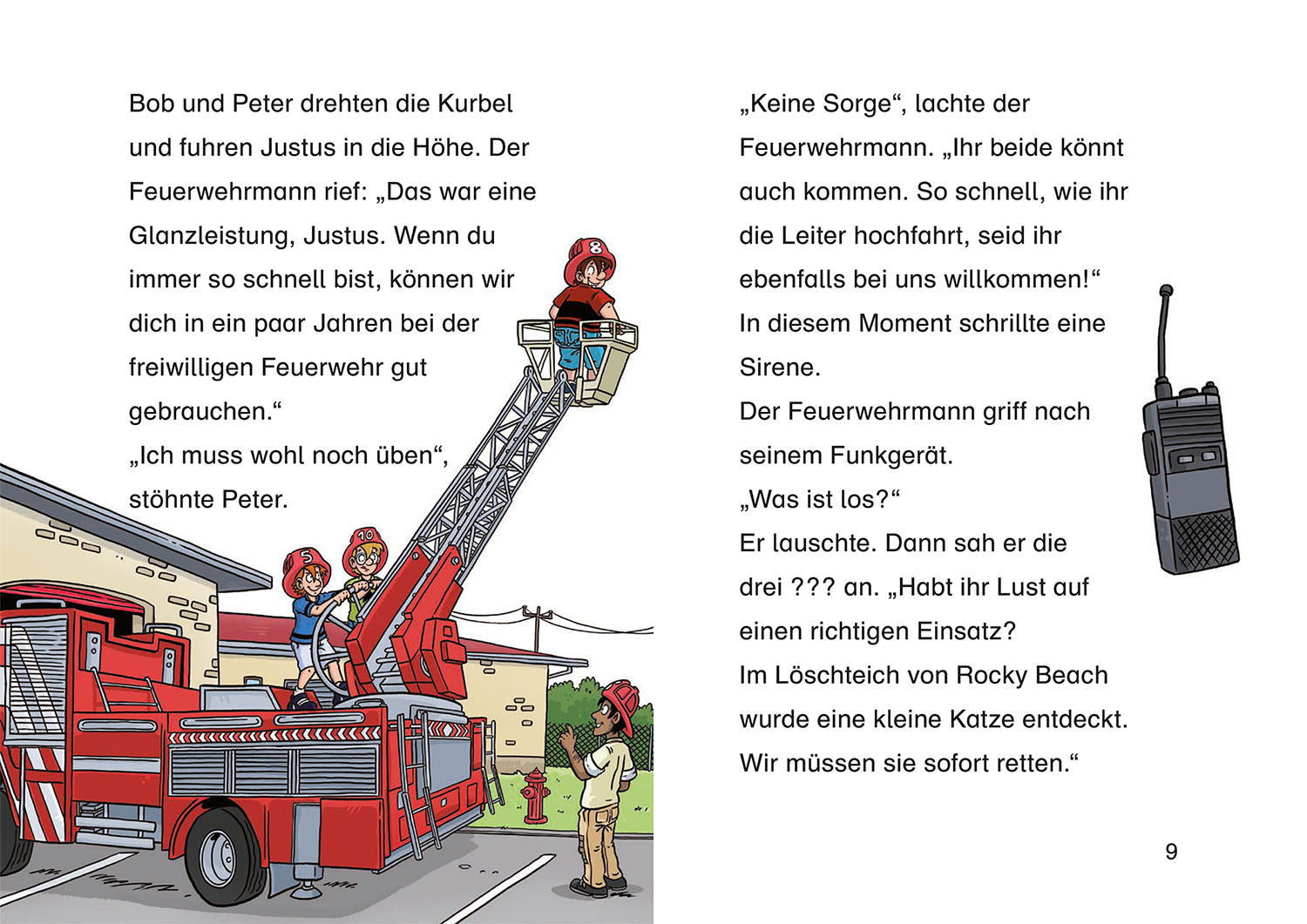 Die drei ??? Kids, Bücherhelden 2. Klasse, Feuerwehr-Alarm
