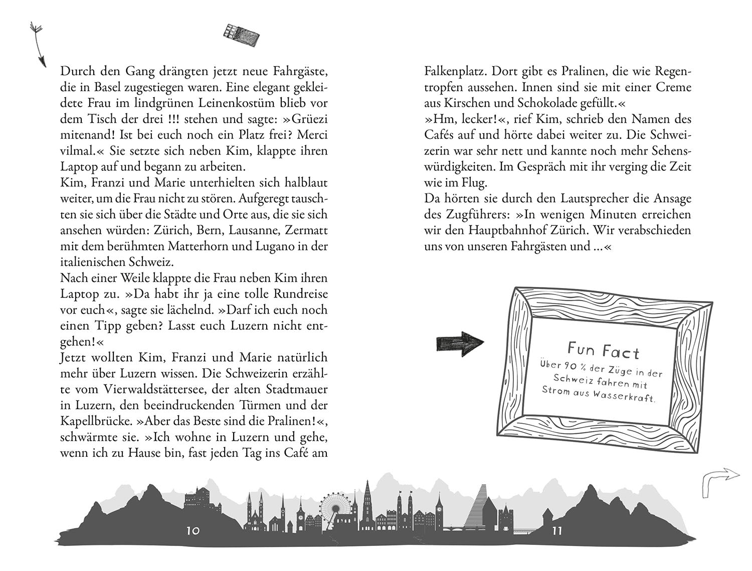 Die drei !!!, Zürich, Zückerli und ganz viel Schweiz