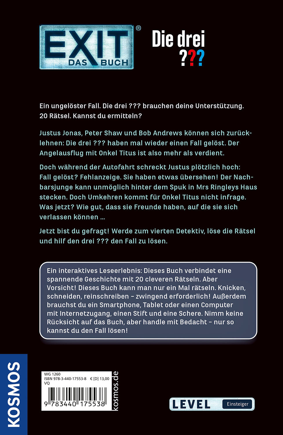 EXIT® - Das Buch: Die drei ??? - Spuk im Tresor.