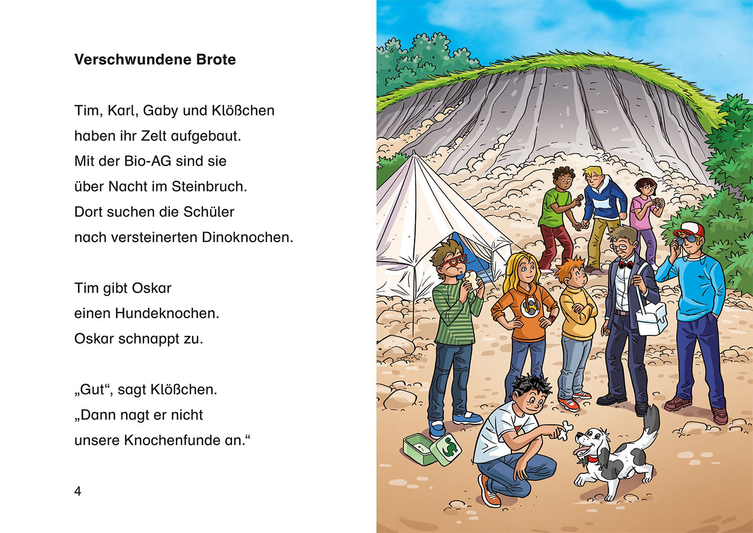 TKKG Junior, Bücherhelden 1. Klasse, Verschwundene Dinos