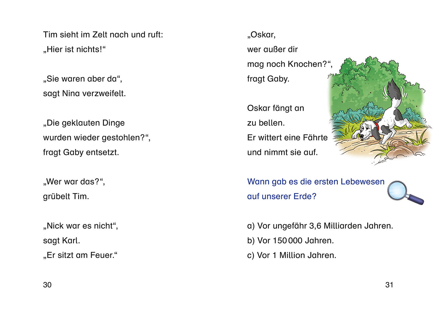 TKKG Junior, Bücherhelden 1. Klasse, Verschwundene Dinos