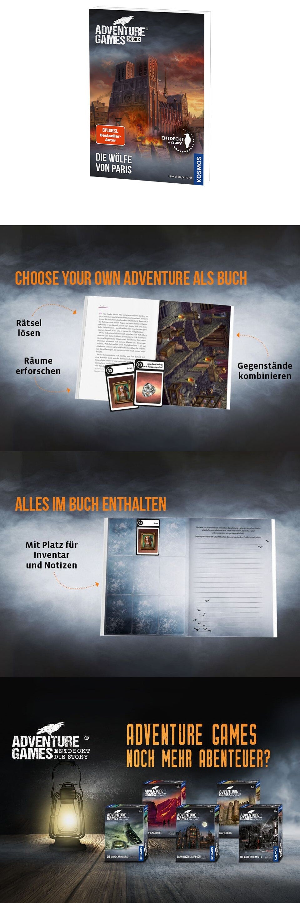 Adventure Games® - Books: Die Wölfe von Paris Banner
