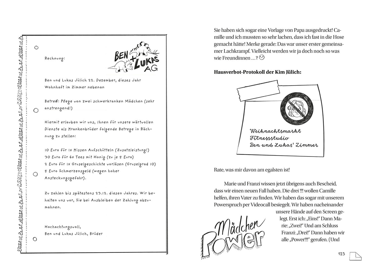 Die drei !!!, Kims Tagebuch, Pleiten, Pech und Pannen