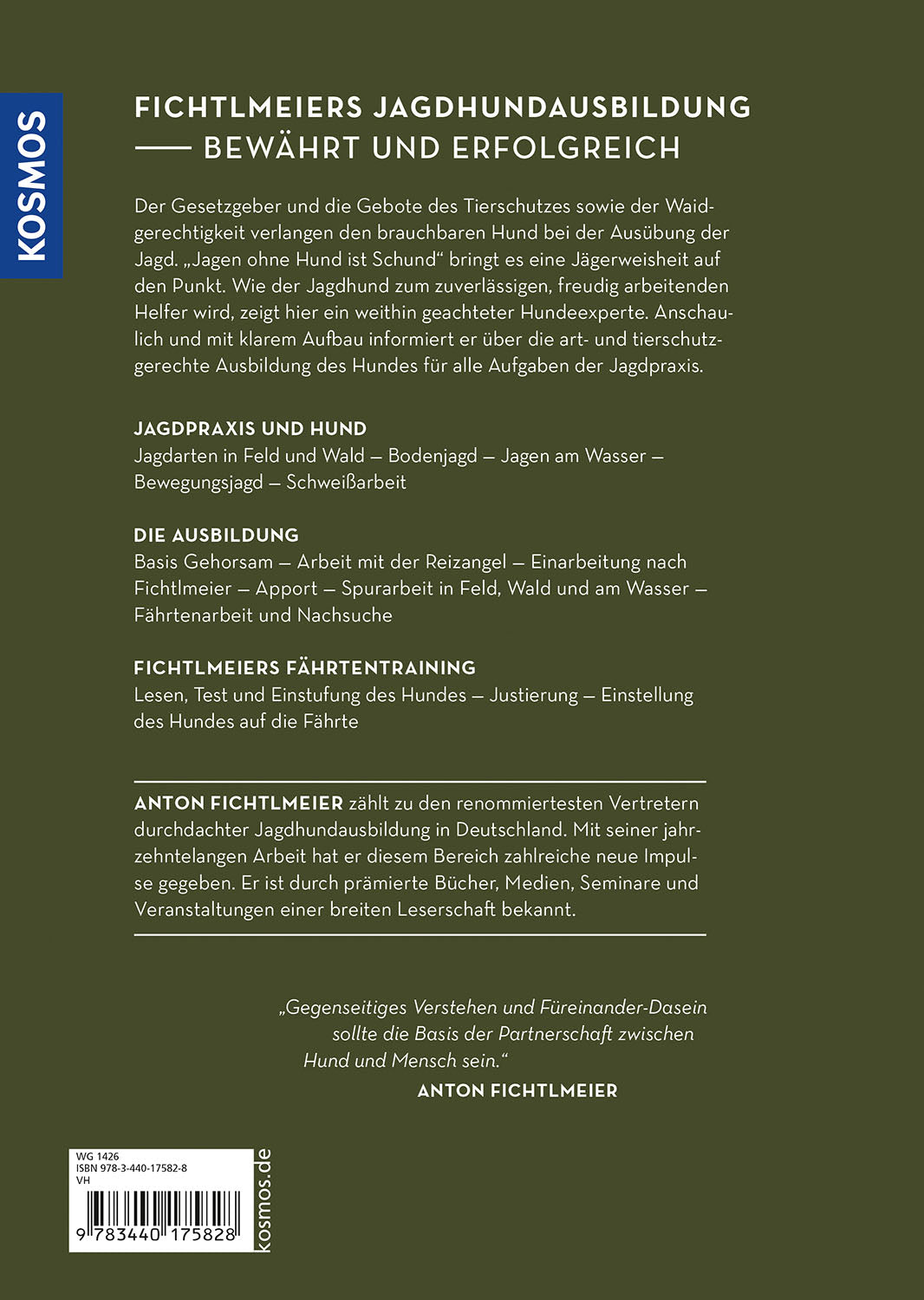 Die Ausbildung des Jagdhundes