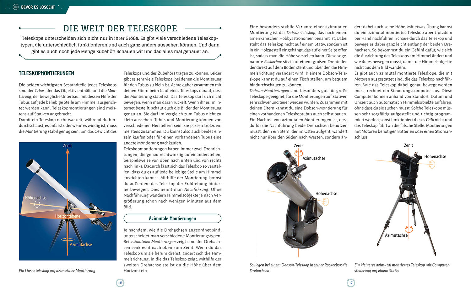 Explore space through your telescope