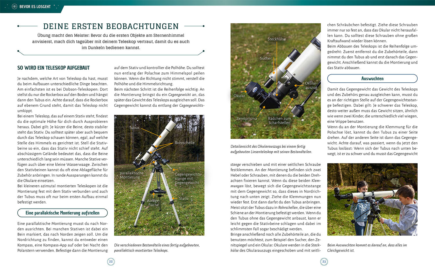 Explore space through your telescope
