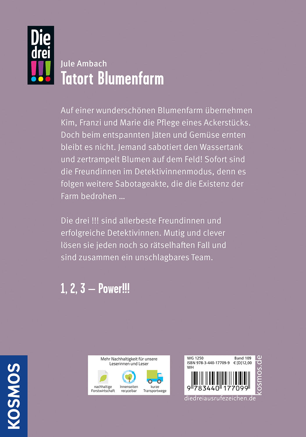 Die drei !!!, 109, Tatort Blumenfarm