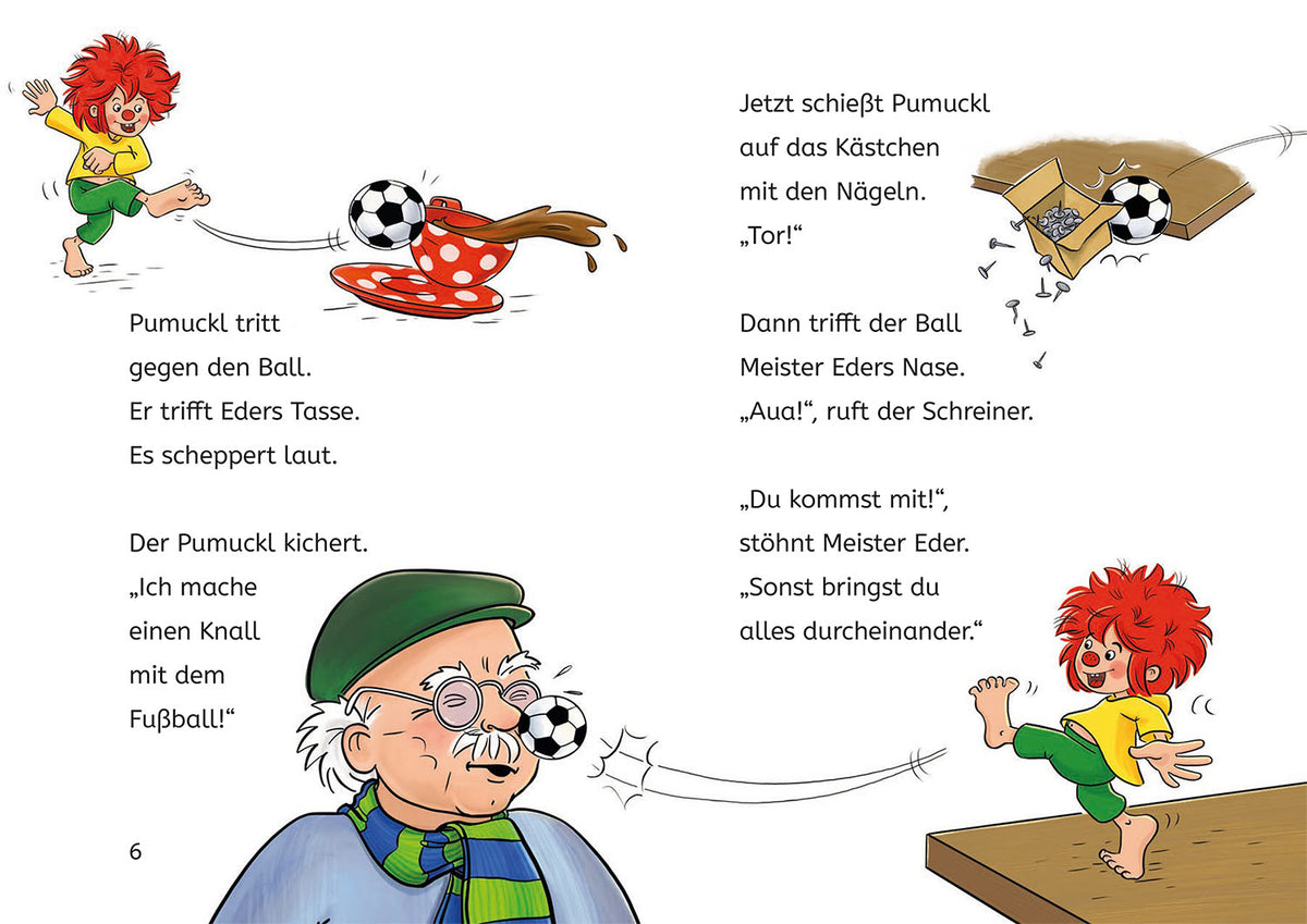 Pumuckl, Bücherhelden 1. Klasse, Pumuckl spielt Fußball