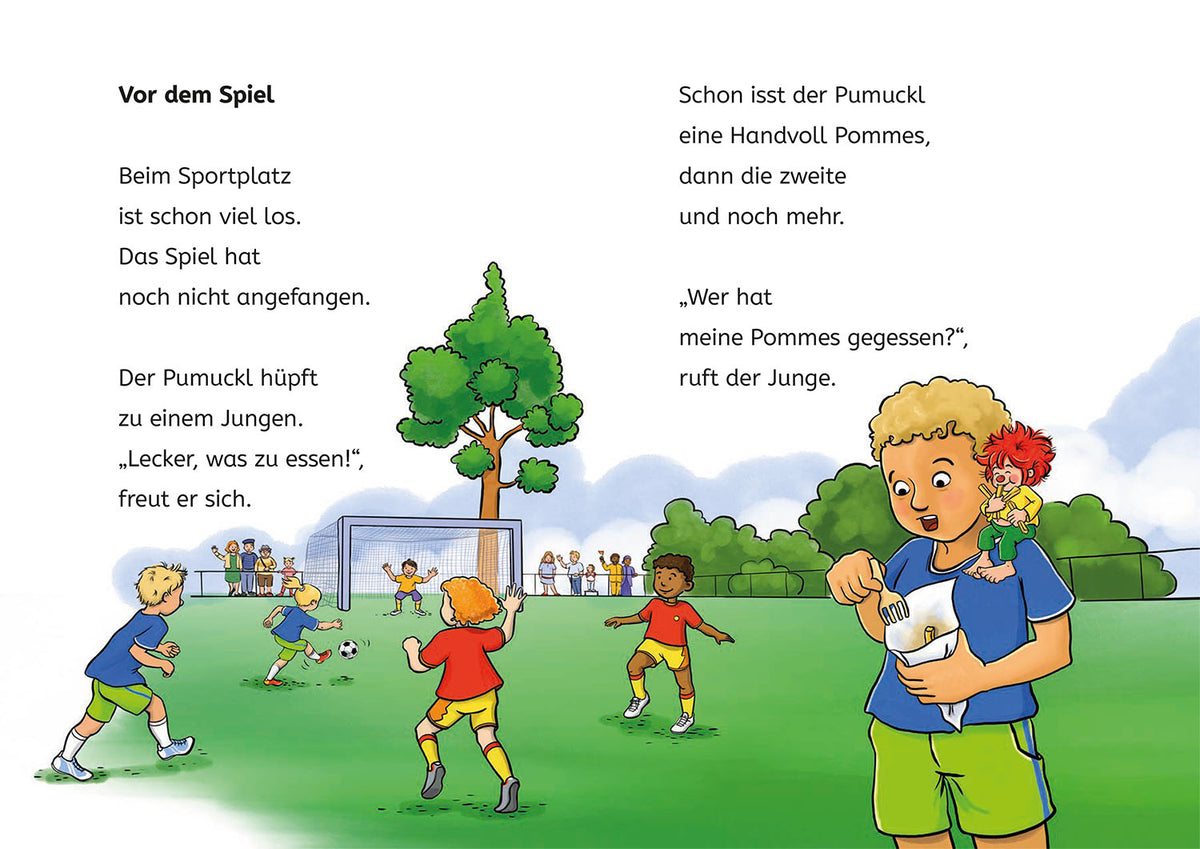 Pumuckl, Bücherhelden 1. Klasse, Pumuckl spielt Fußball