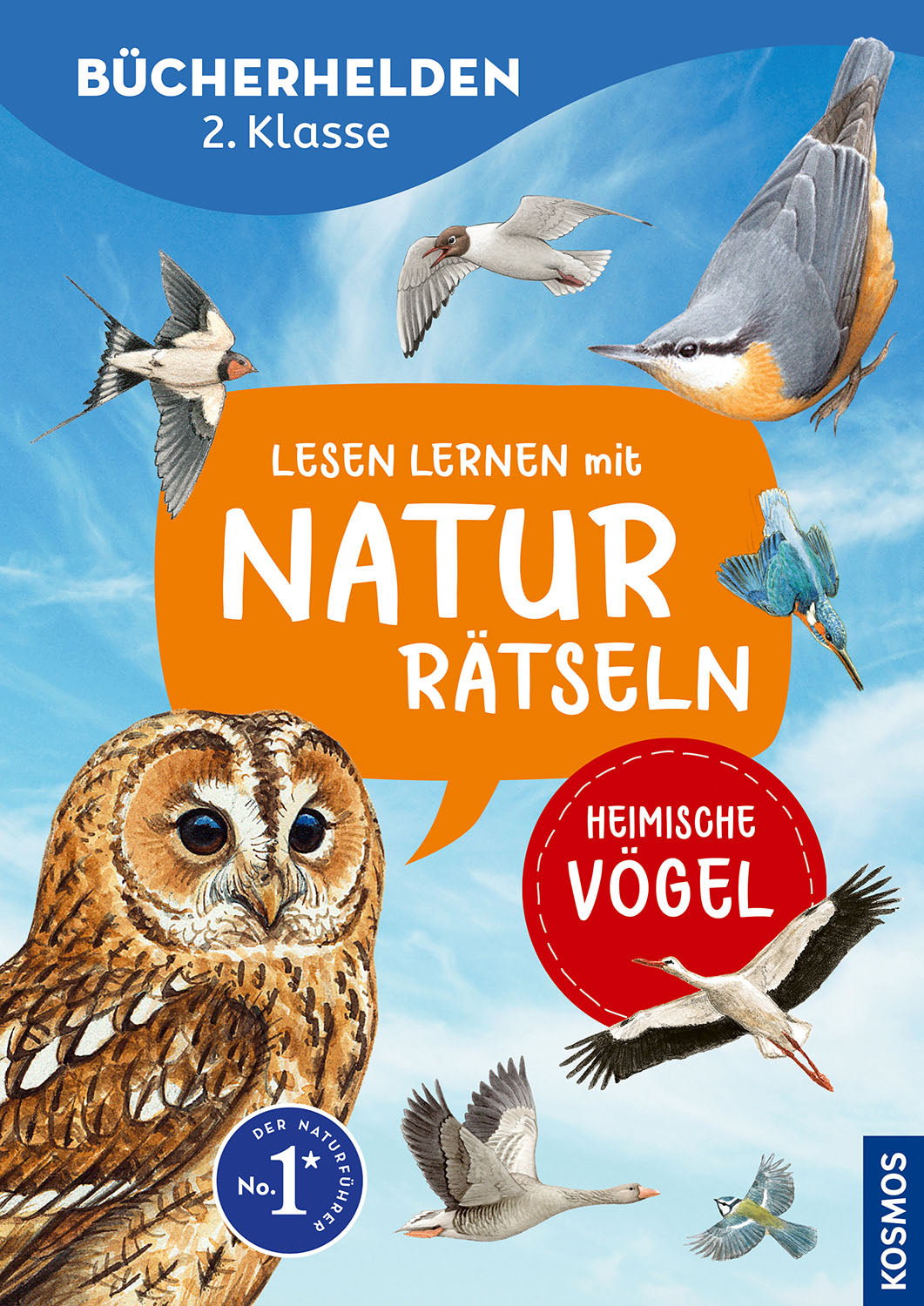Learning to read with nature riddles, Book Heroes 2nd Grade, native birds