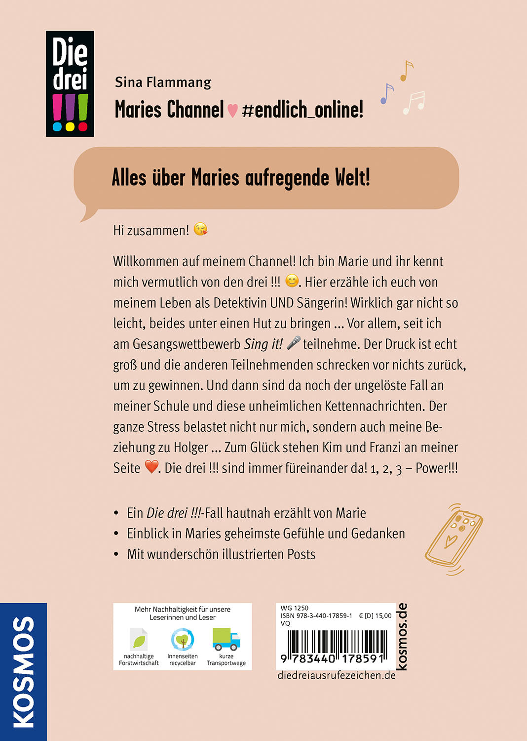 Die drei !!!, Maries Channel, #endlich_online