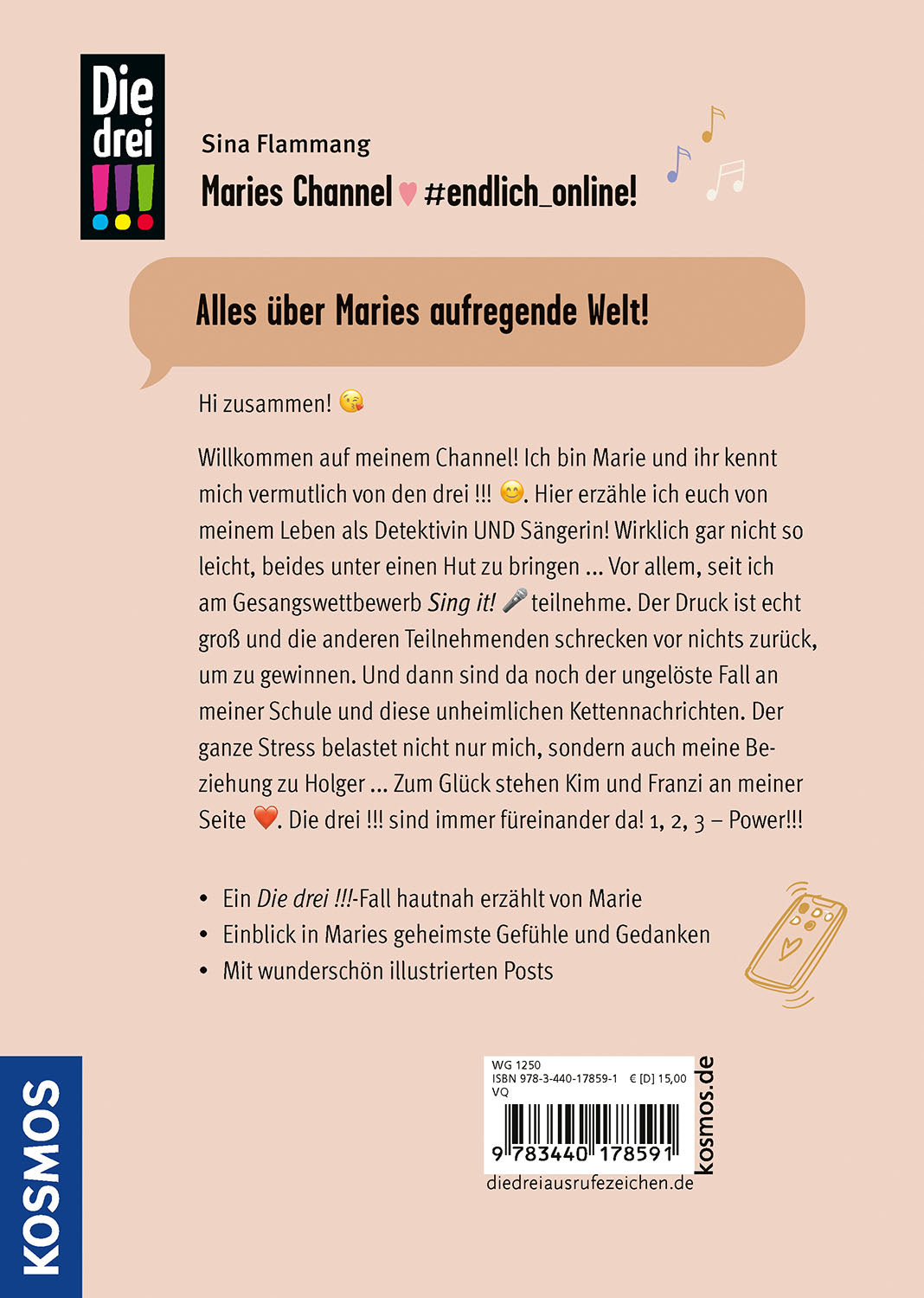 Die drei !!!, Maries Channel, #endlich_online