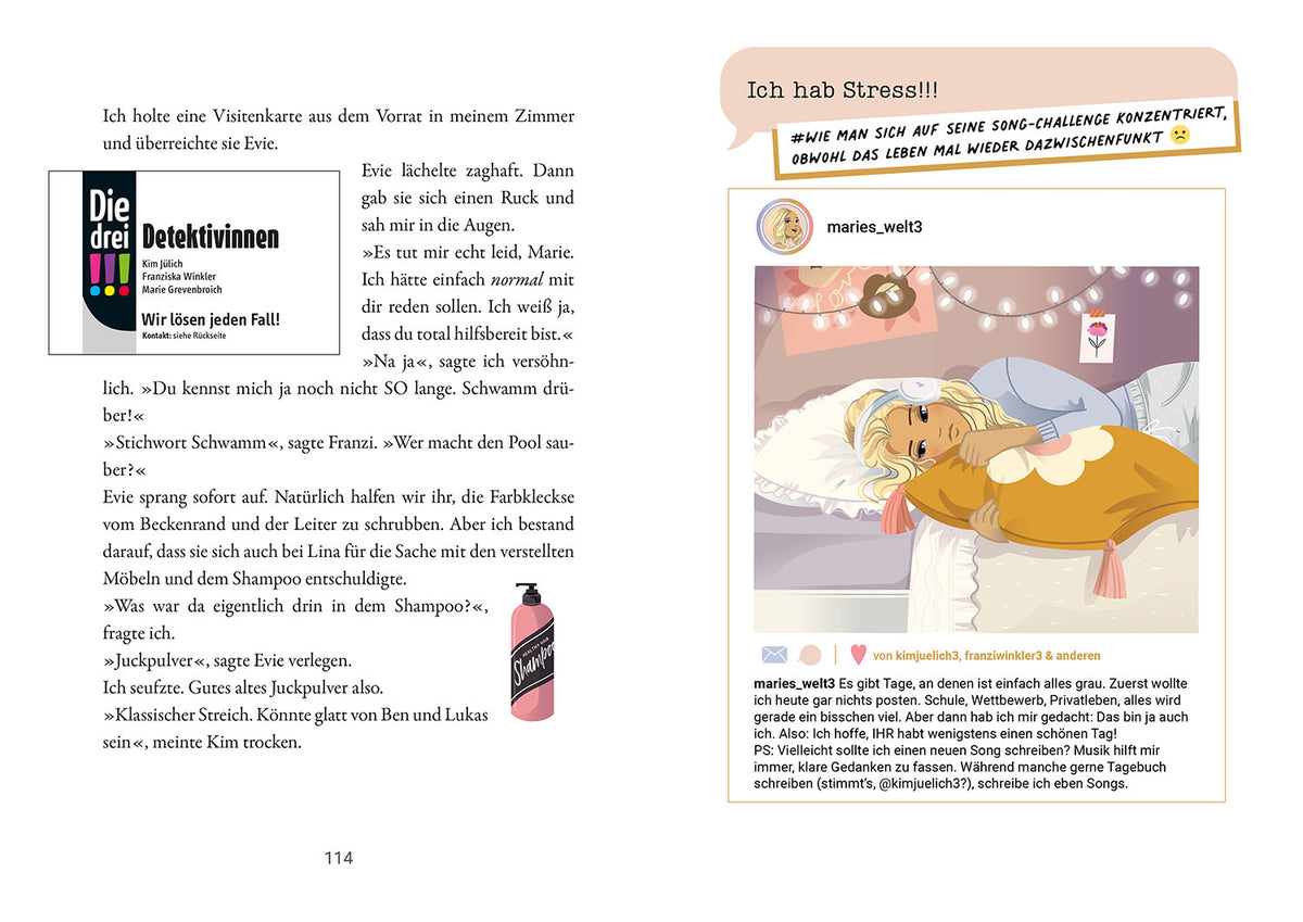 Die drei !!!, Maries Channel, #endlich_online