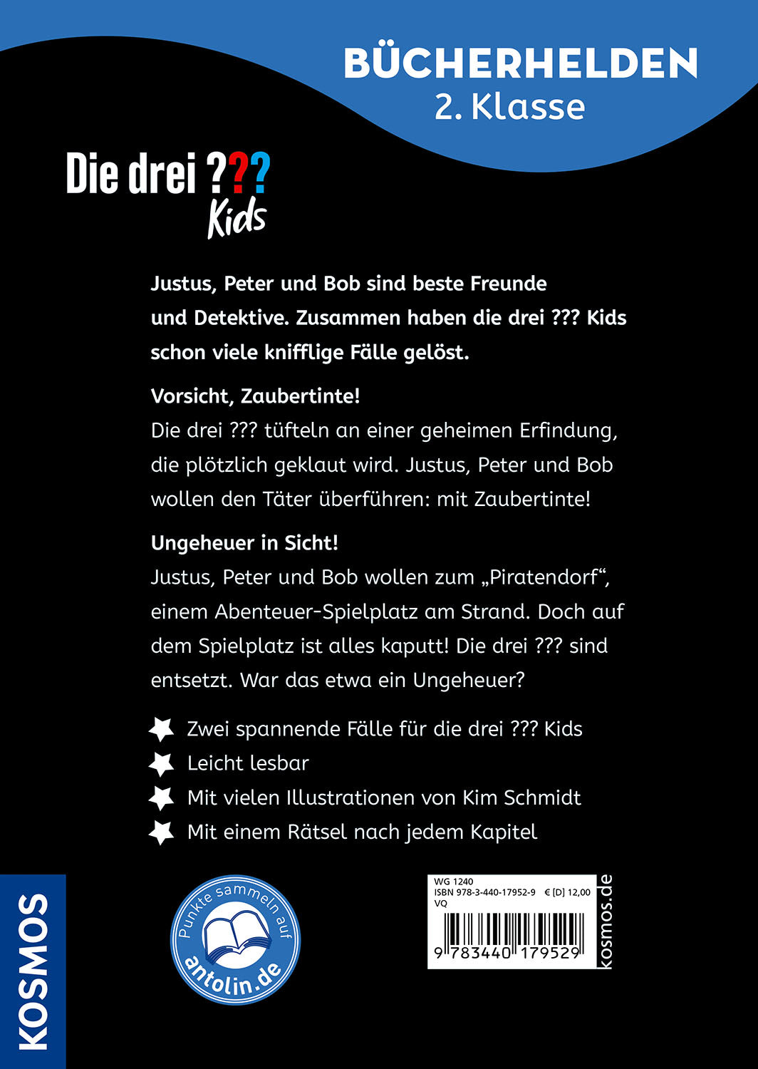 Die drei ??? Kids, Bücherhelden 2. Klasse, Doppelband 1, Zaubertrick und Monsterschreck