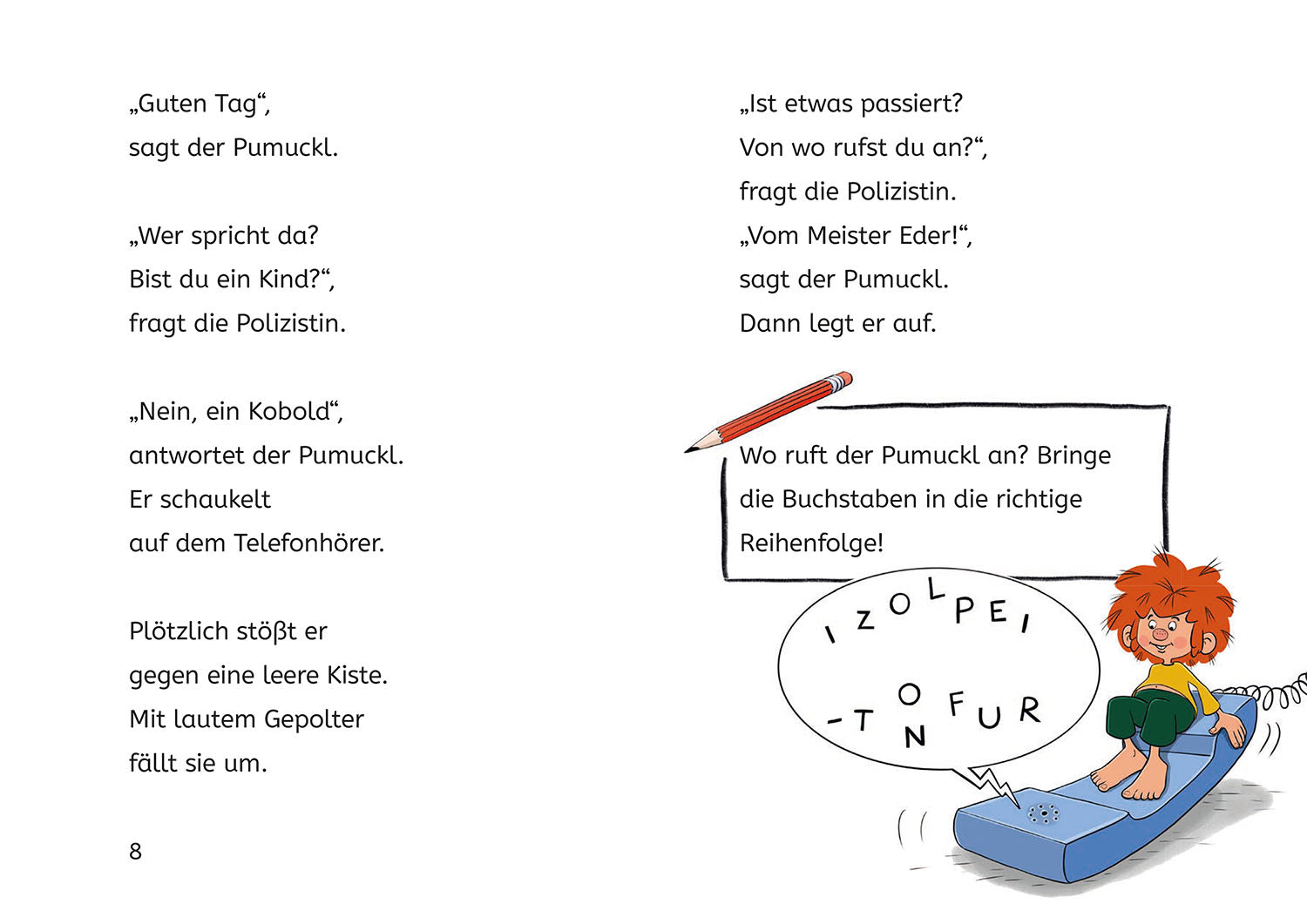 Pumuckl, Bücherhelden 1. Klasse, Pumuckl bei der Polizei