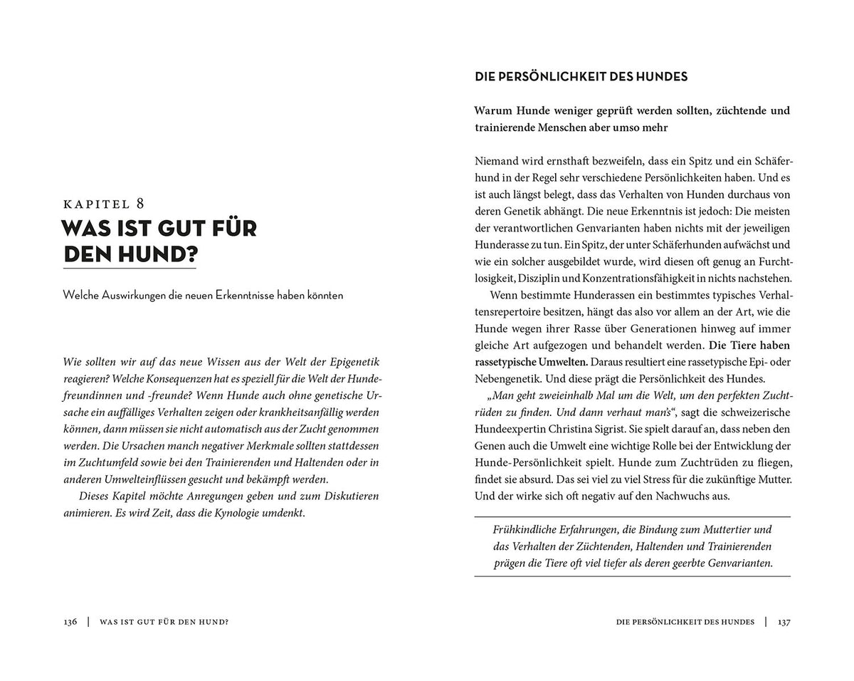 Die Epigenetik des Hundes