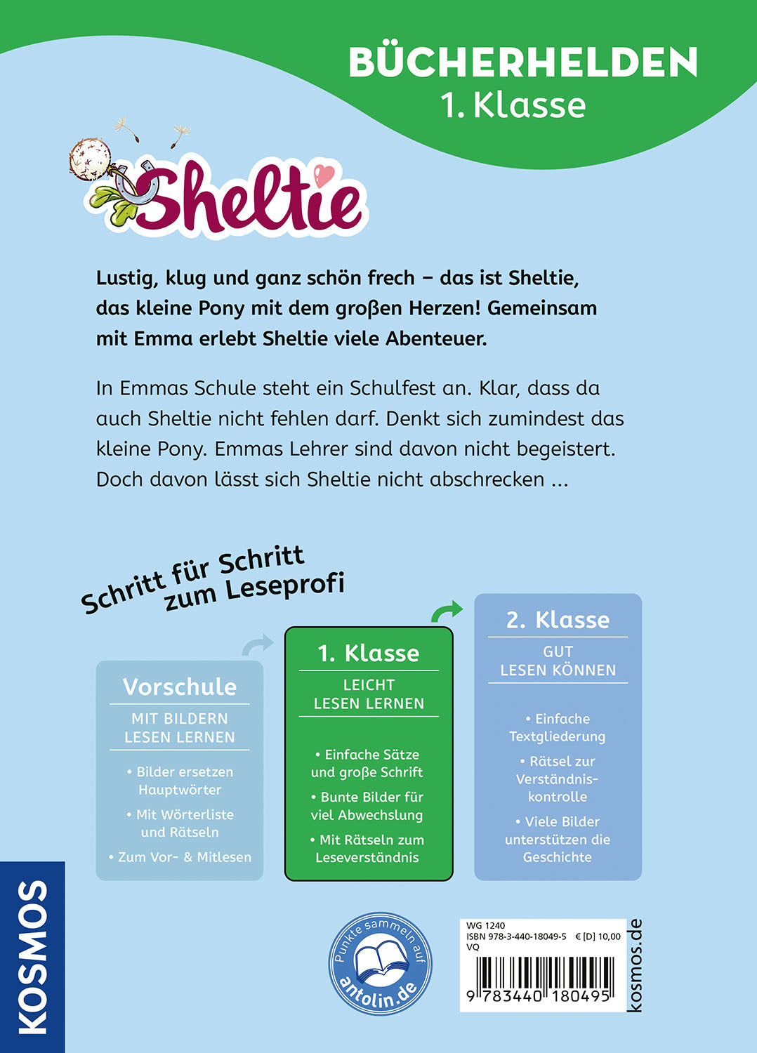 Sheltie, Bücherhelden 1. Klasse, Sheltie in der Schule