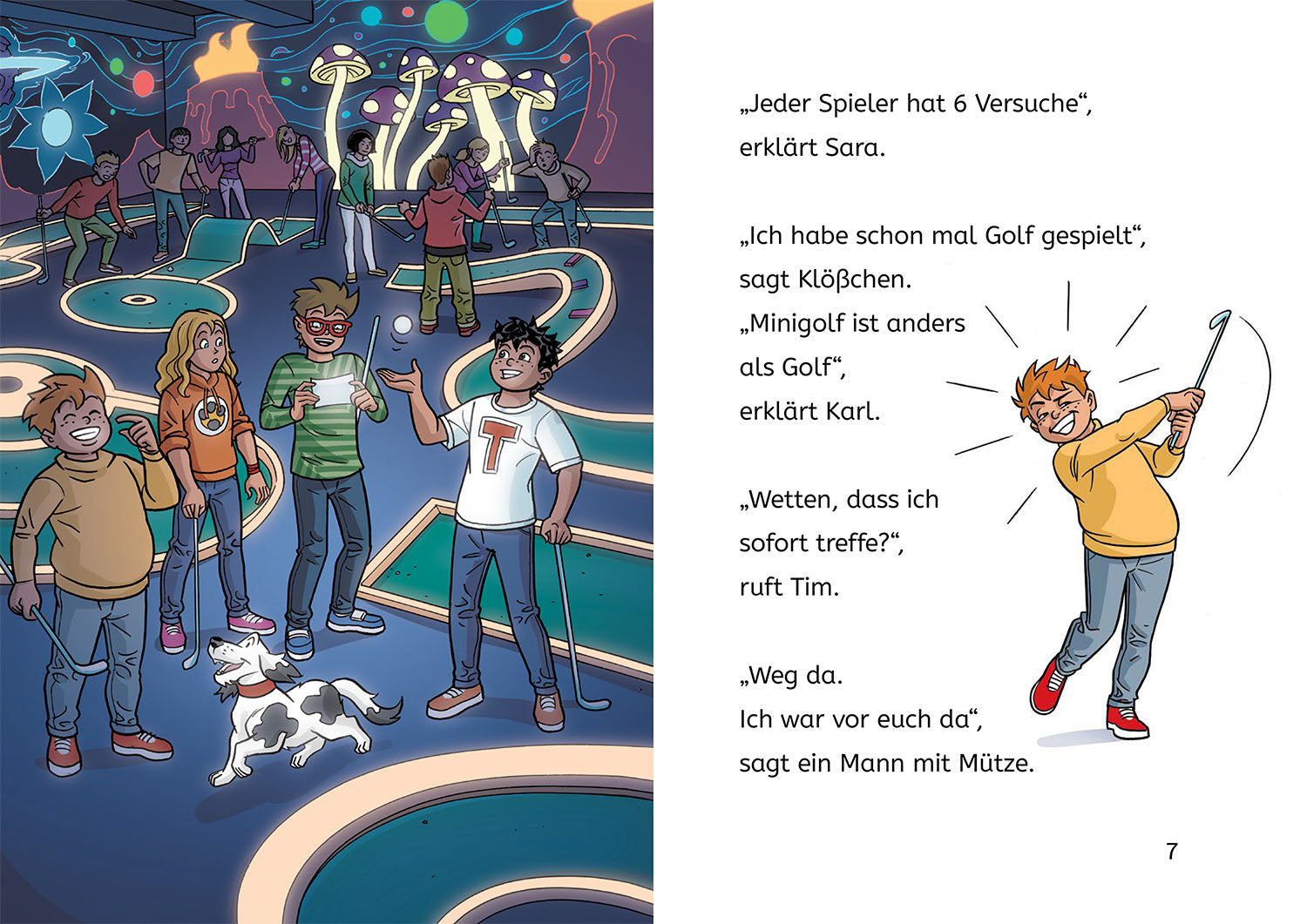 TKKG Junior, Bücherhelden 1. Klasse, Die Minigolf-Mission