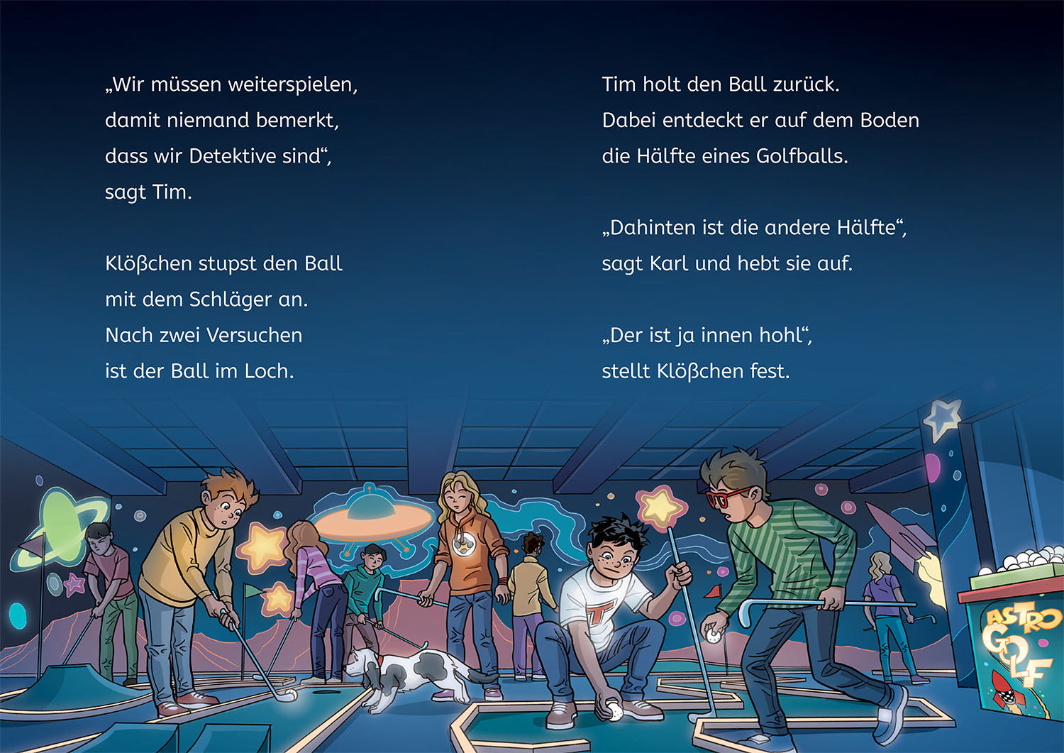 TKKG Junior, Bücherhelden 1. Klasse, Die Minigolf-Mission