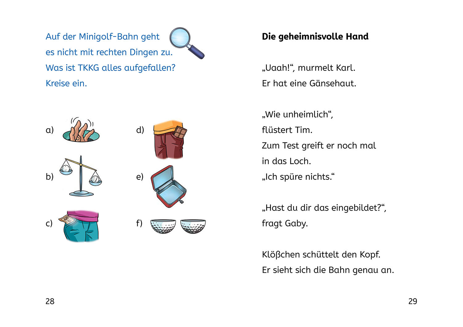 TKKG Junior, Bücherhelden 1. Klasse, Die Minigolf-Mission
