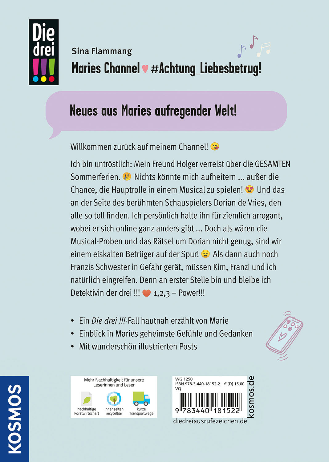 Die drei !!!, Maries Channel, #Achtung_Liebesbetrug!