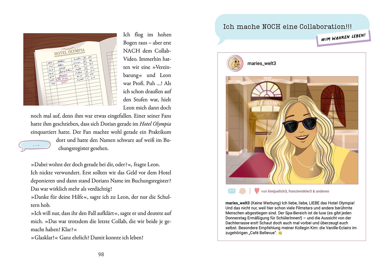 Die drei !!!, Maries Channel, #Achtung_Liebesbetrug!