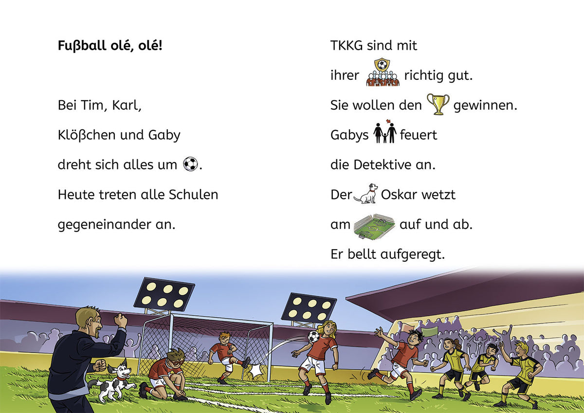 TKKG Junior, Bücherhelden Erstes Lesen, Tatort Fußballplatz