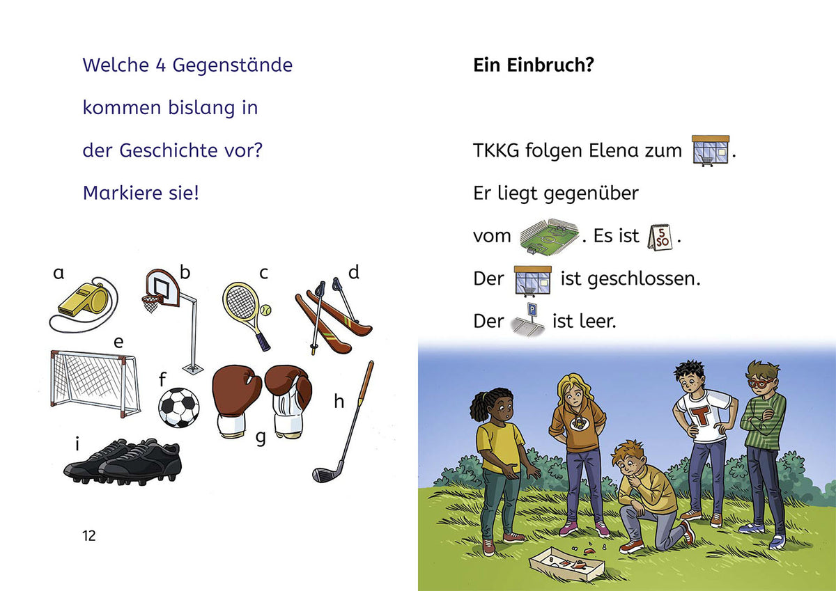 TKKG Junior, Bücherhelden Erstes Lesen, Tatort Fußballplatz