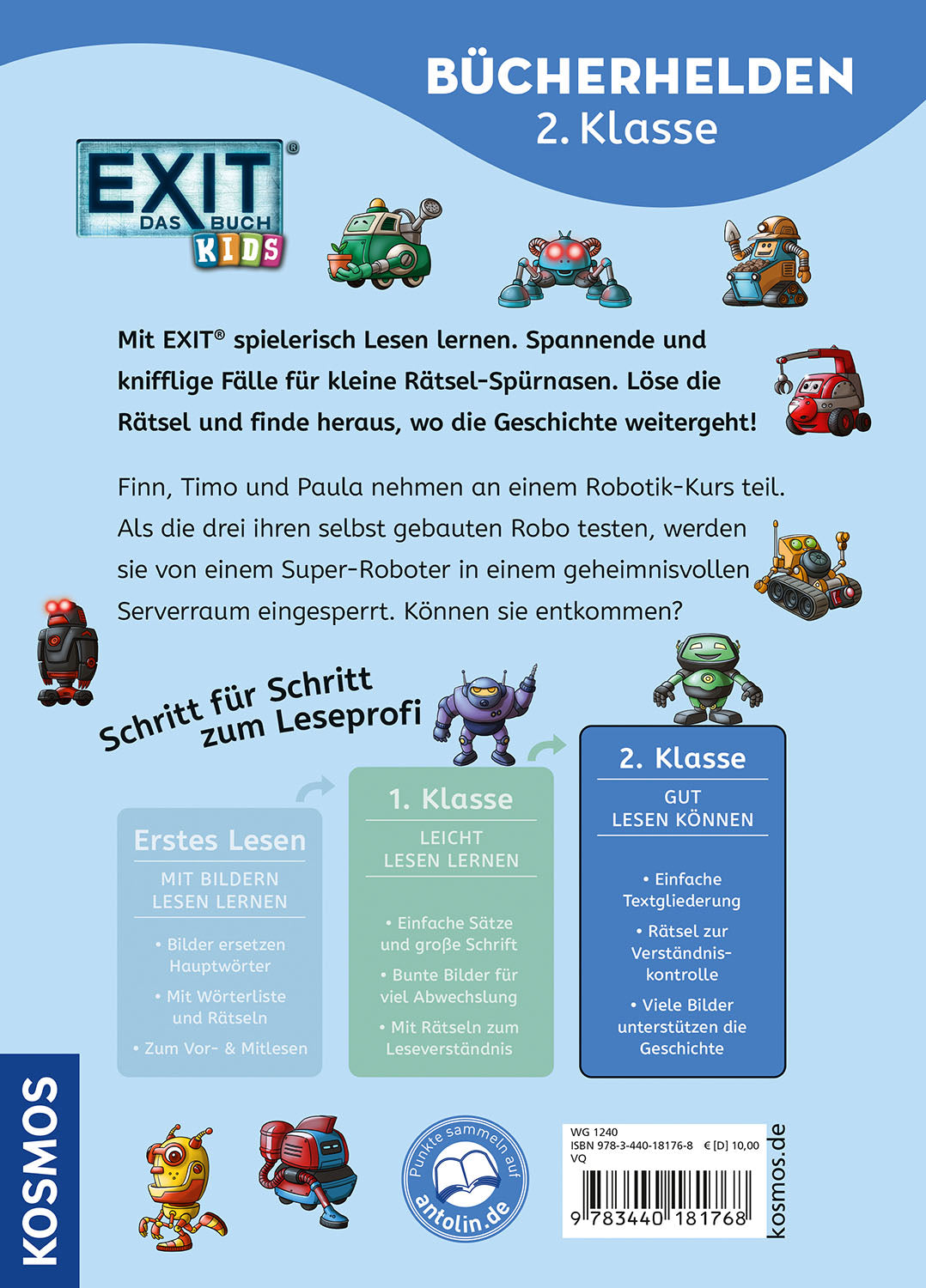 EXIT® - Das Buch, Bücherhelden 2. Klasse, Roboter-Alarm!
