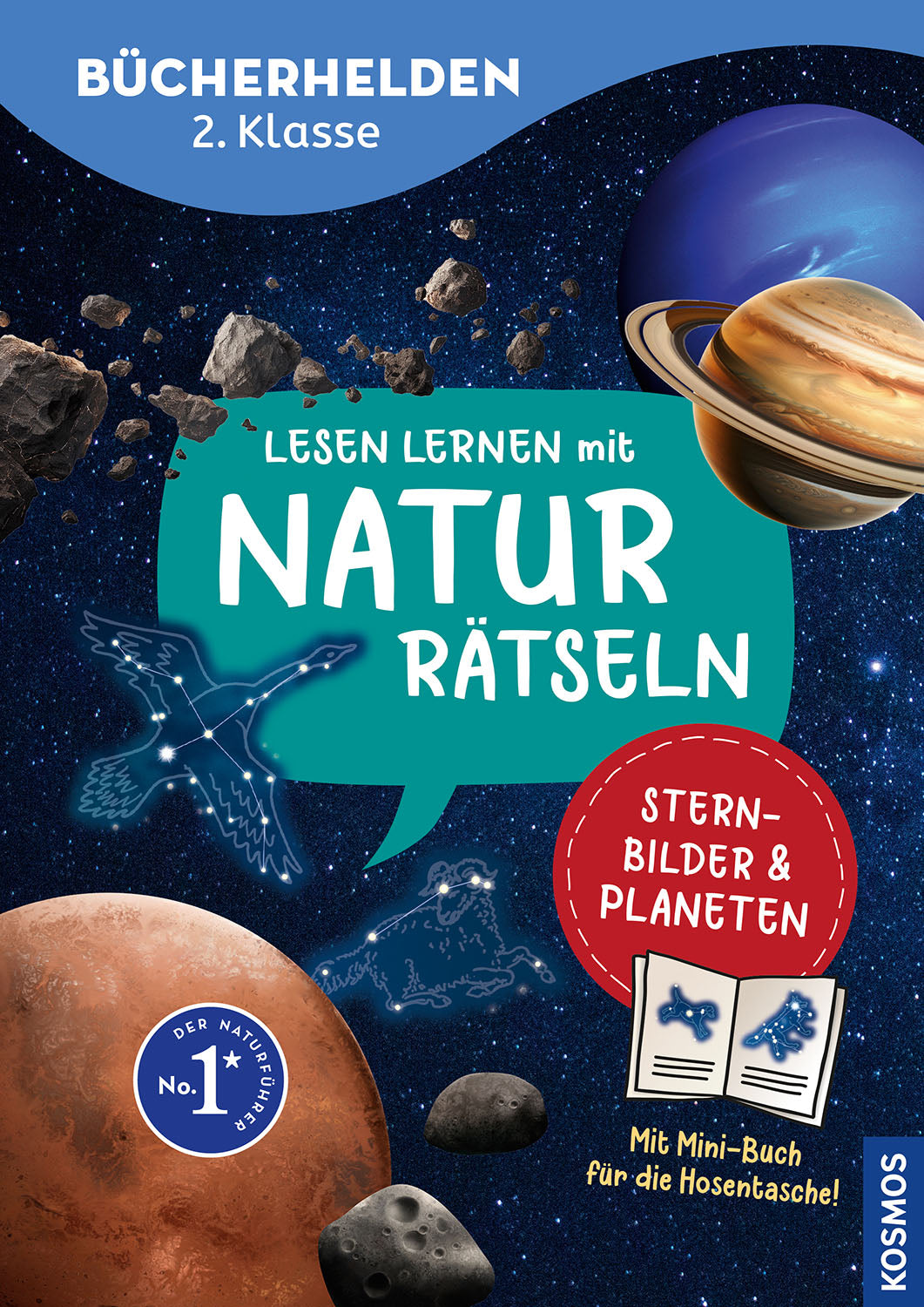 Learning to read with nature riddles, Book Heroes 2nd grade, Constellations & Planets
