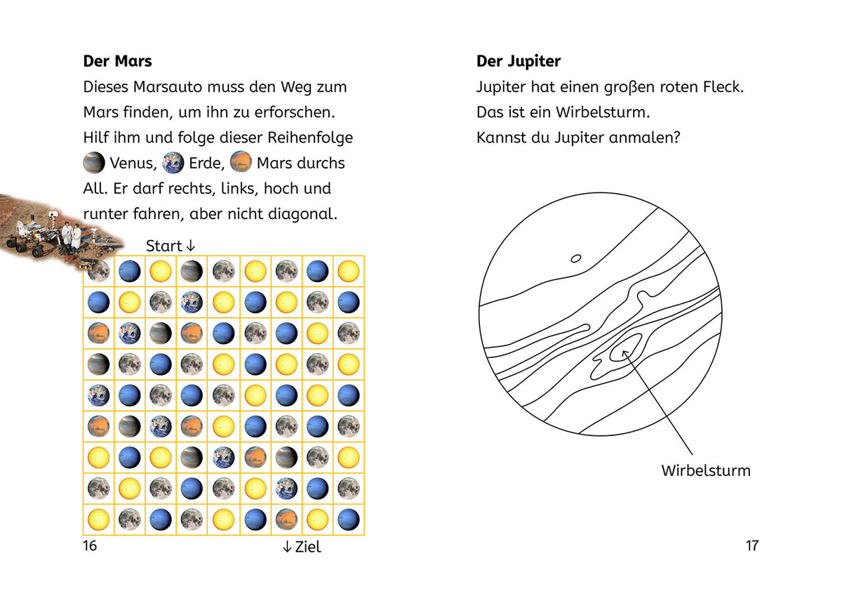 Lesen lernen mit Naturrätseln, Bücherhelden 2. Klasse, Sternbilder & Planeten