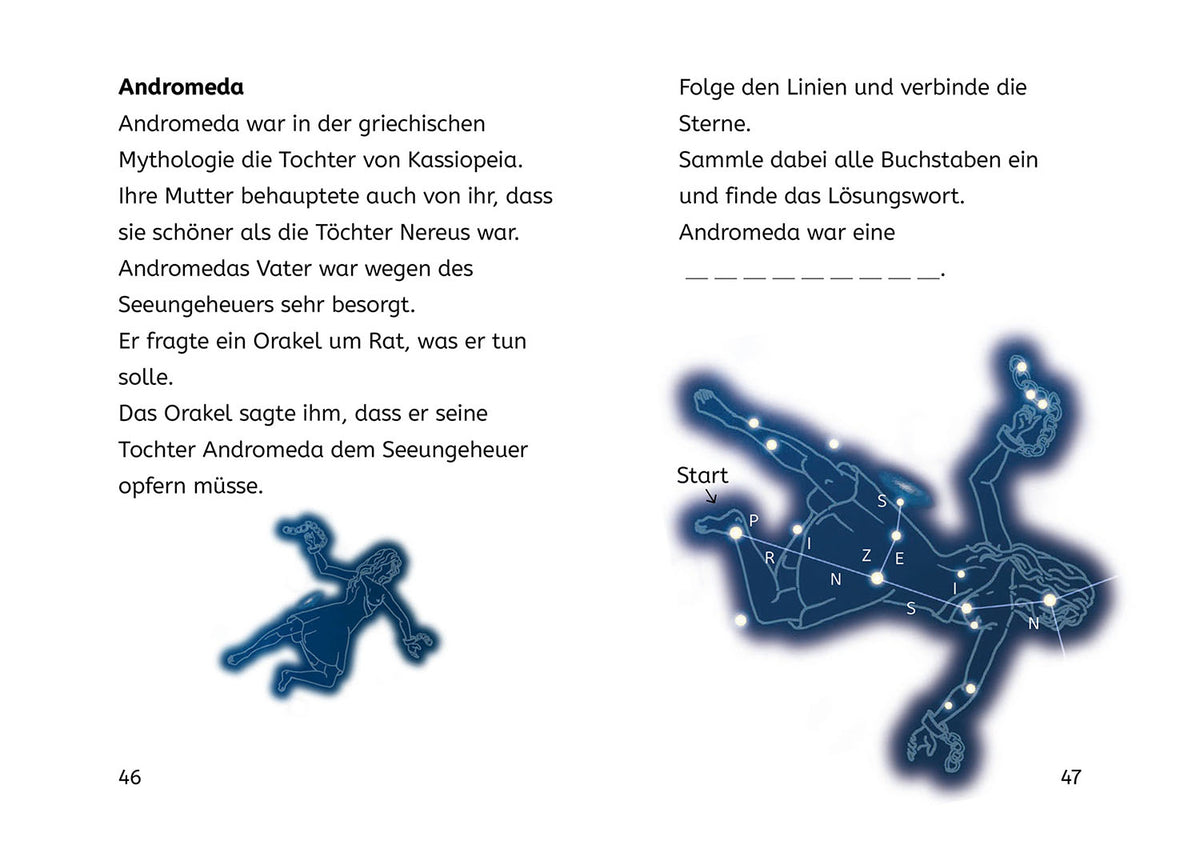 Lesen lernen mit Naturrätseln, Bücherhelden 2. Klasse, Sternbilder & Planeten