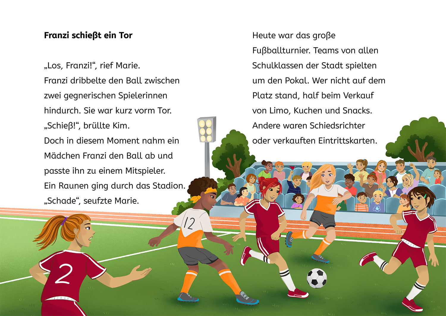 Die drei !!!, Bücherhelden 2. Klasse, Falsches Spiel beim Fußball