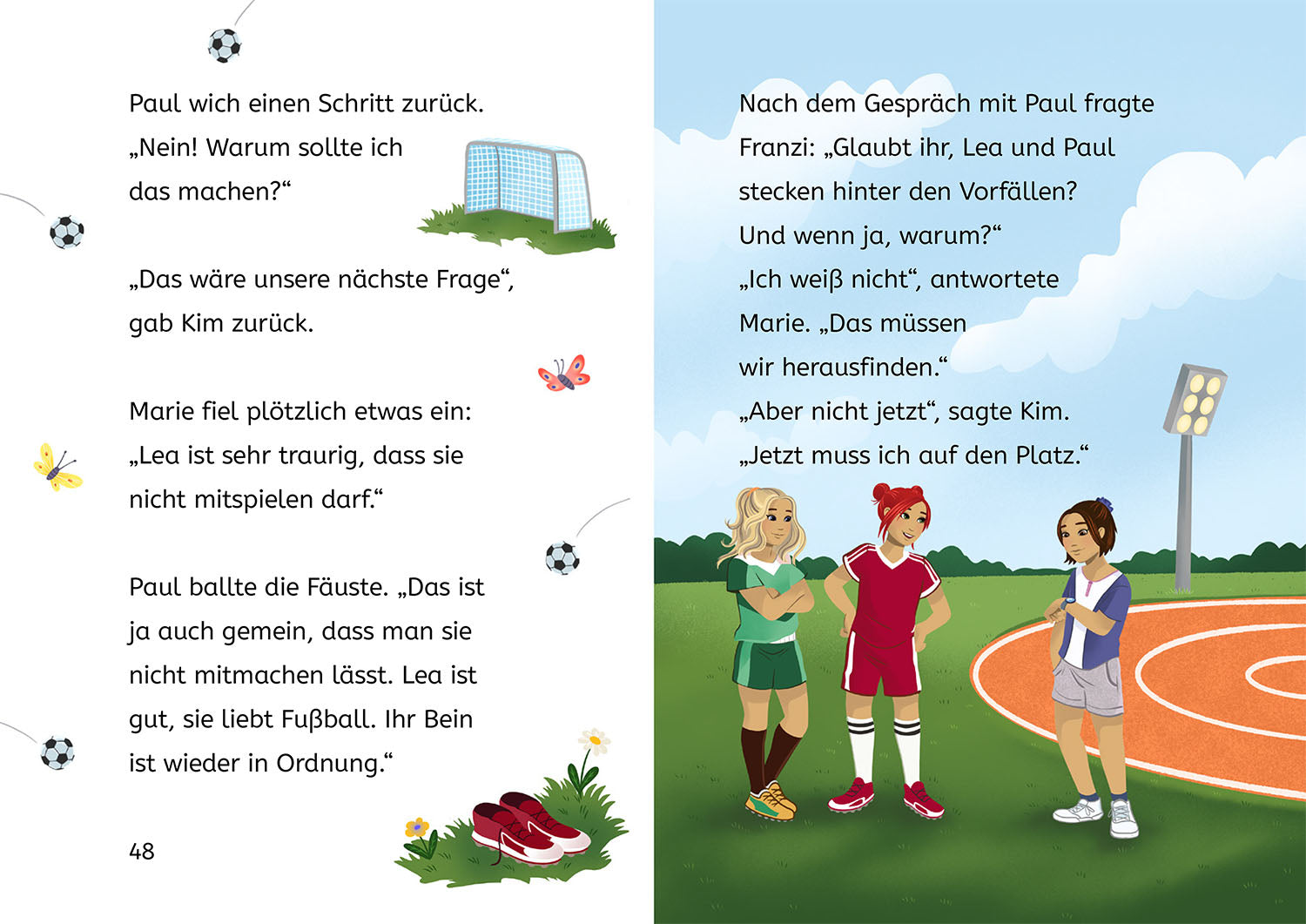 Die drei !!!, Bücherhelden 2. Klasse, Falsches Spiel beim Fußball