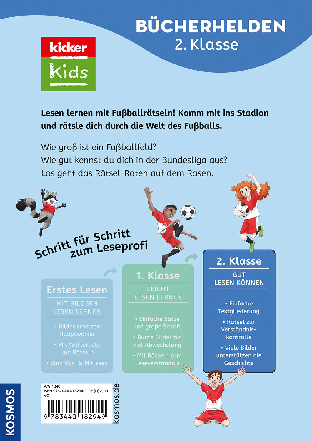 kicker Kids, Lesen lernen mit Fußballrätseln,