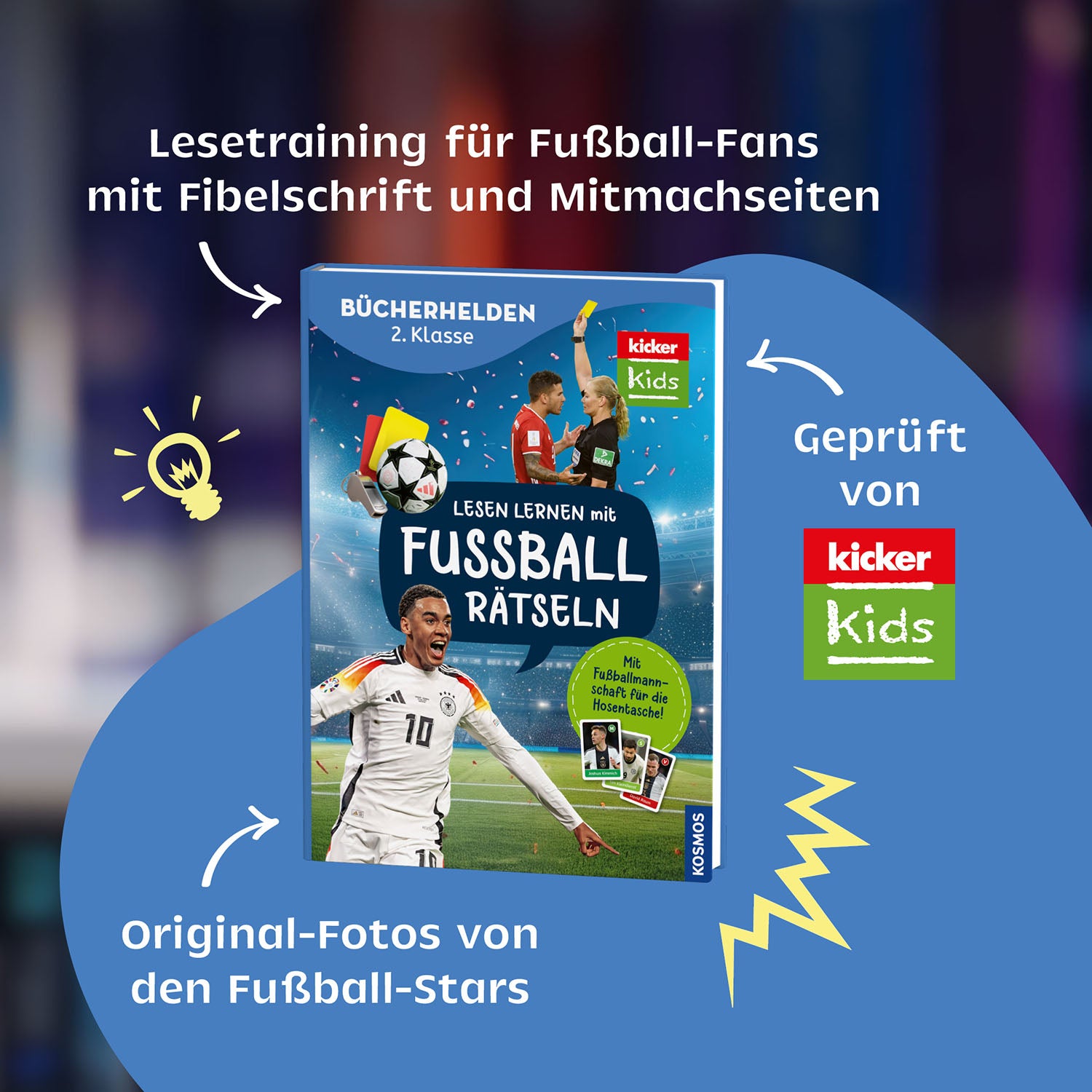 kicker Kids, Lesen lernen mit Fußballrätseln,