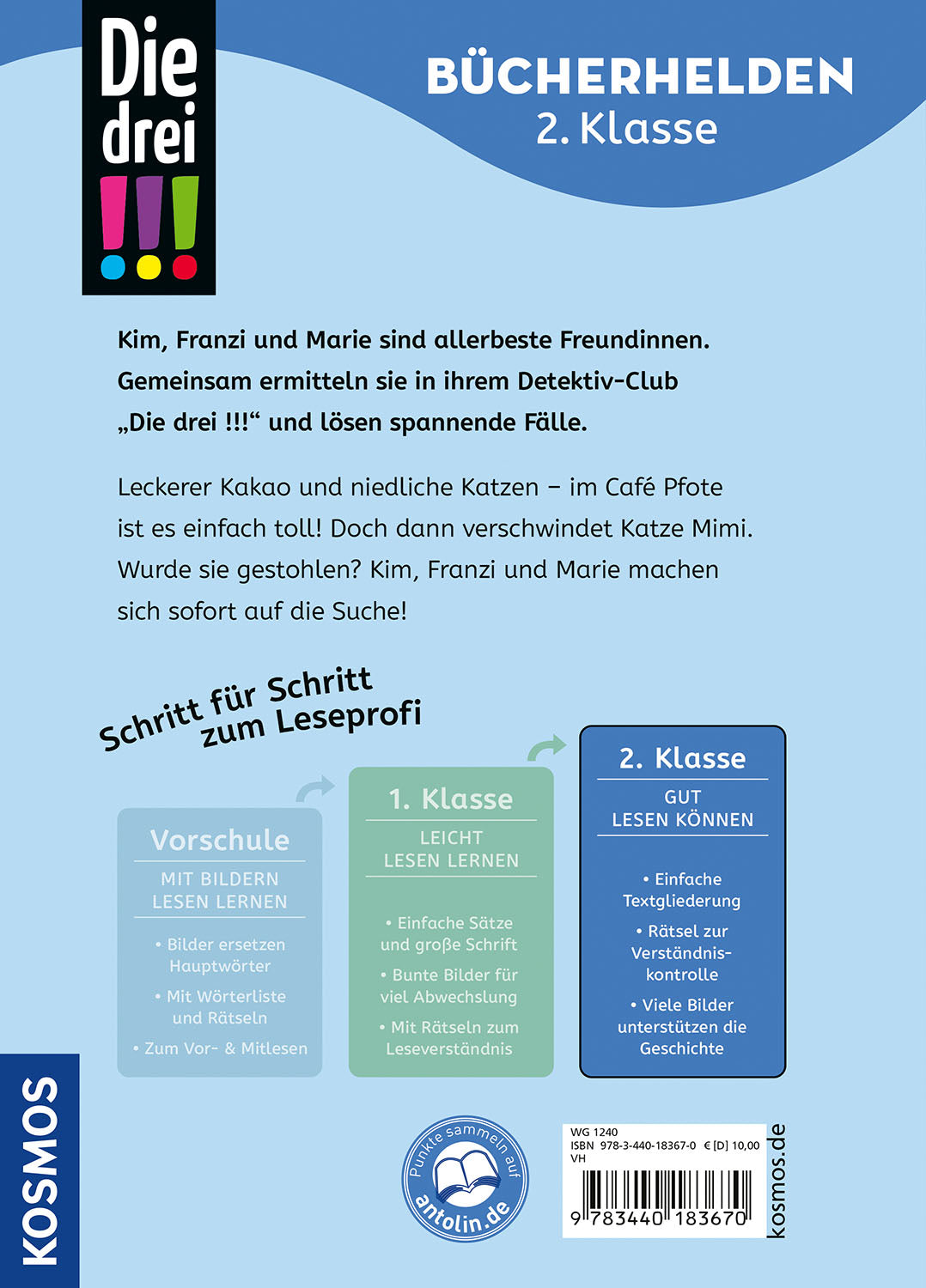 Die drei !!!, Bücherhelden 2. Klasse, Tatort Katzen-Café