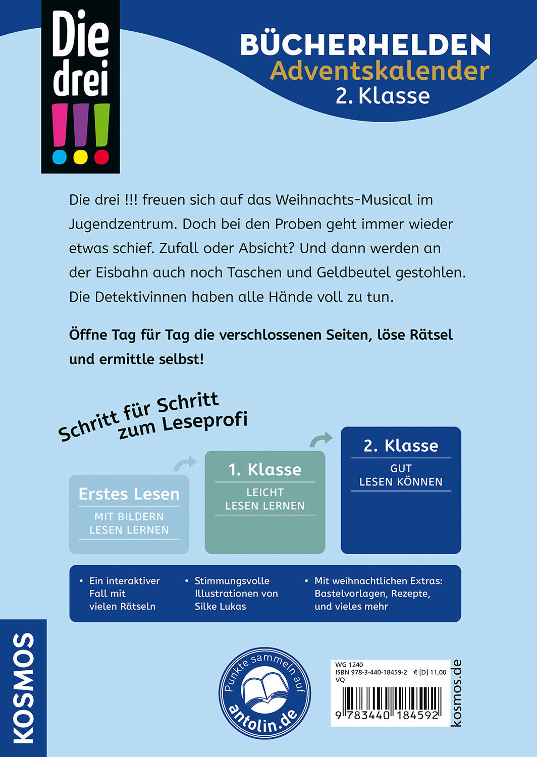 Die drei !!!, Bücherhelden 2. Klasse, Adventskalender, Diebe im Weihnachts-Chor