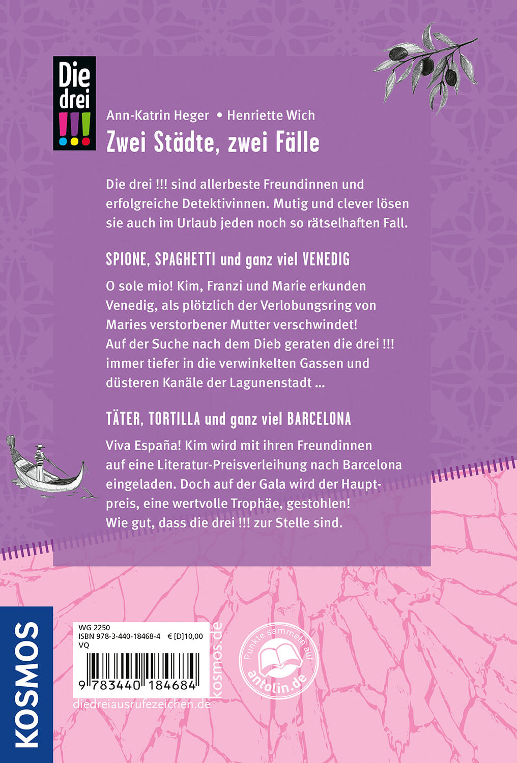 Die drei !!!, Venedig, Barcelona und ganz viel Krimi