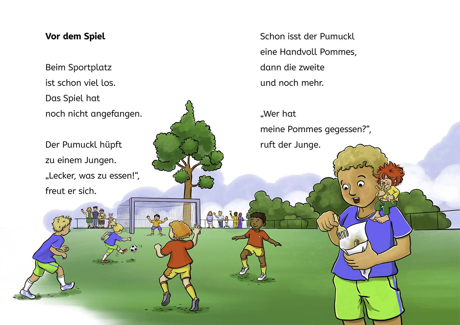 Pumuckl, Bücherhelden 1. Klasse, Pumuckl spielt Fußball