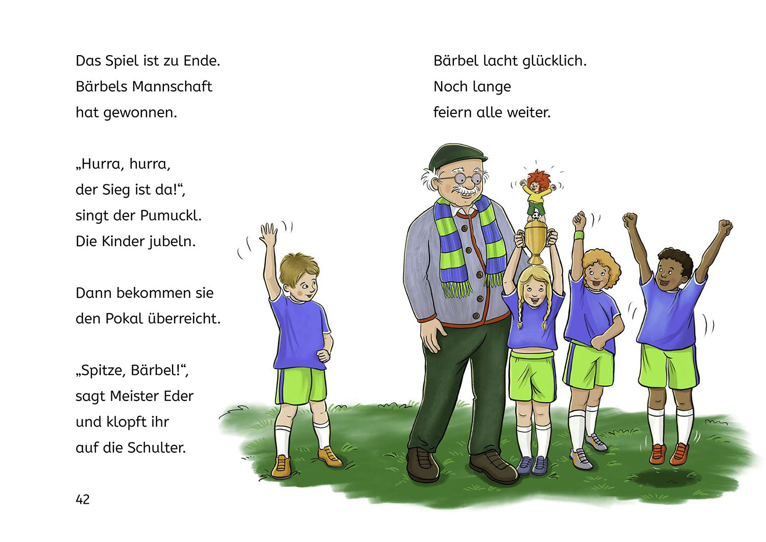 Pumuckl, Bücherhelden 1. Klasse, Pumuckl spielt Fußball