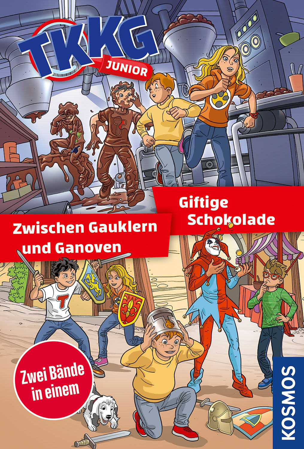 TKKG Junior, Giftige Schokolade / Zwischen Gauklern und Ganoven (Doppelband)