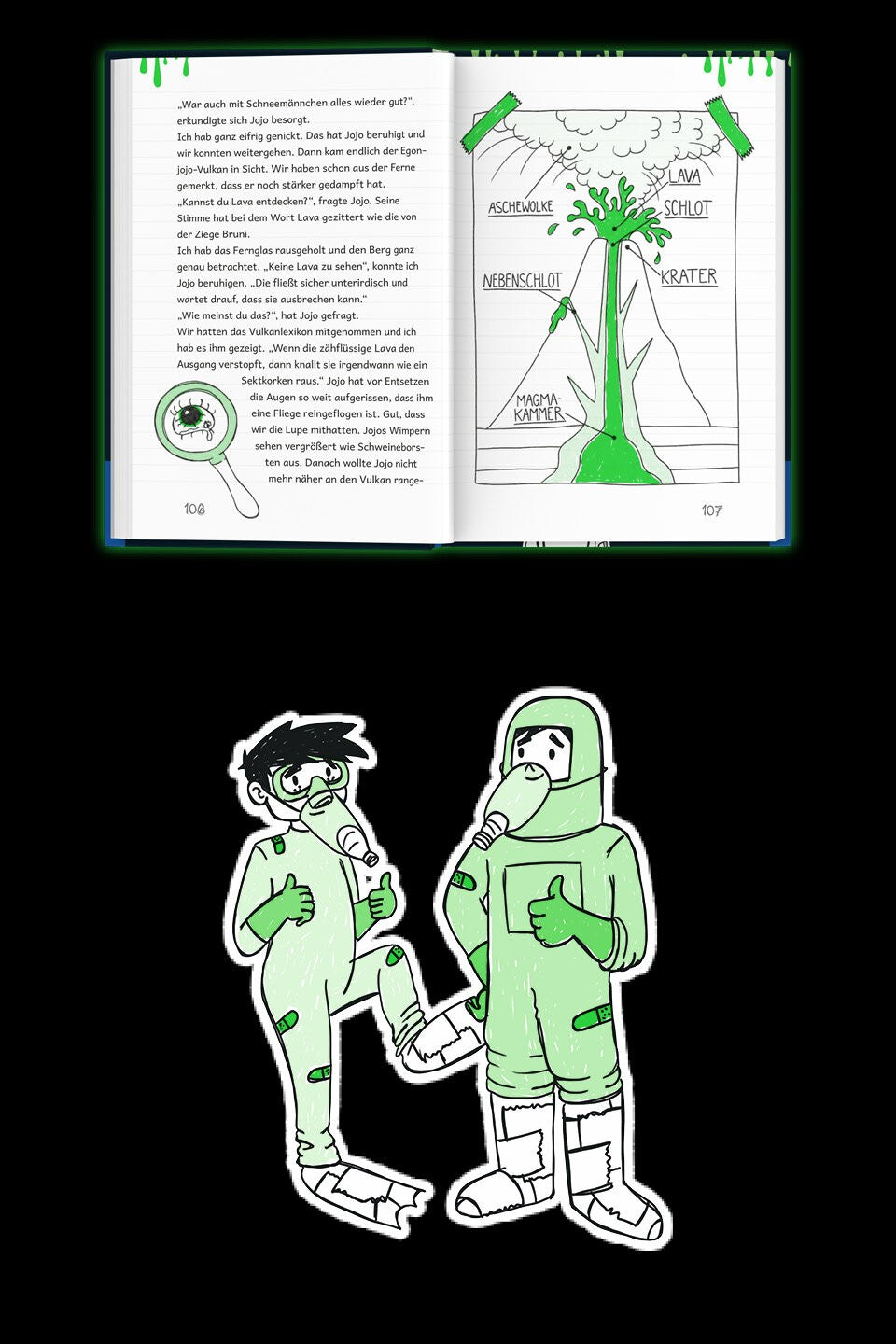 Niemals den roten Knopf drücken 1, oder der Vulkan bricht aus Banner
