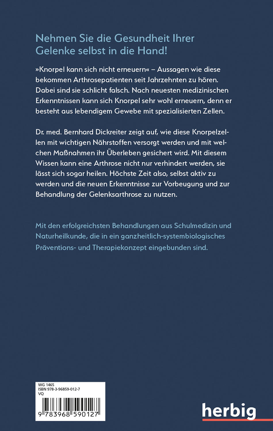 Arthrose ist heilbar