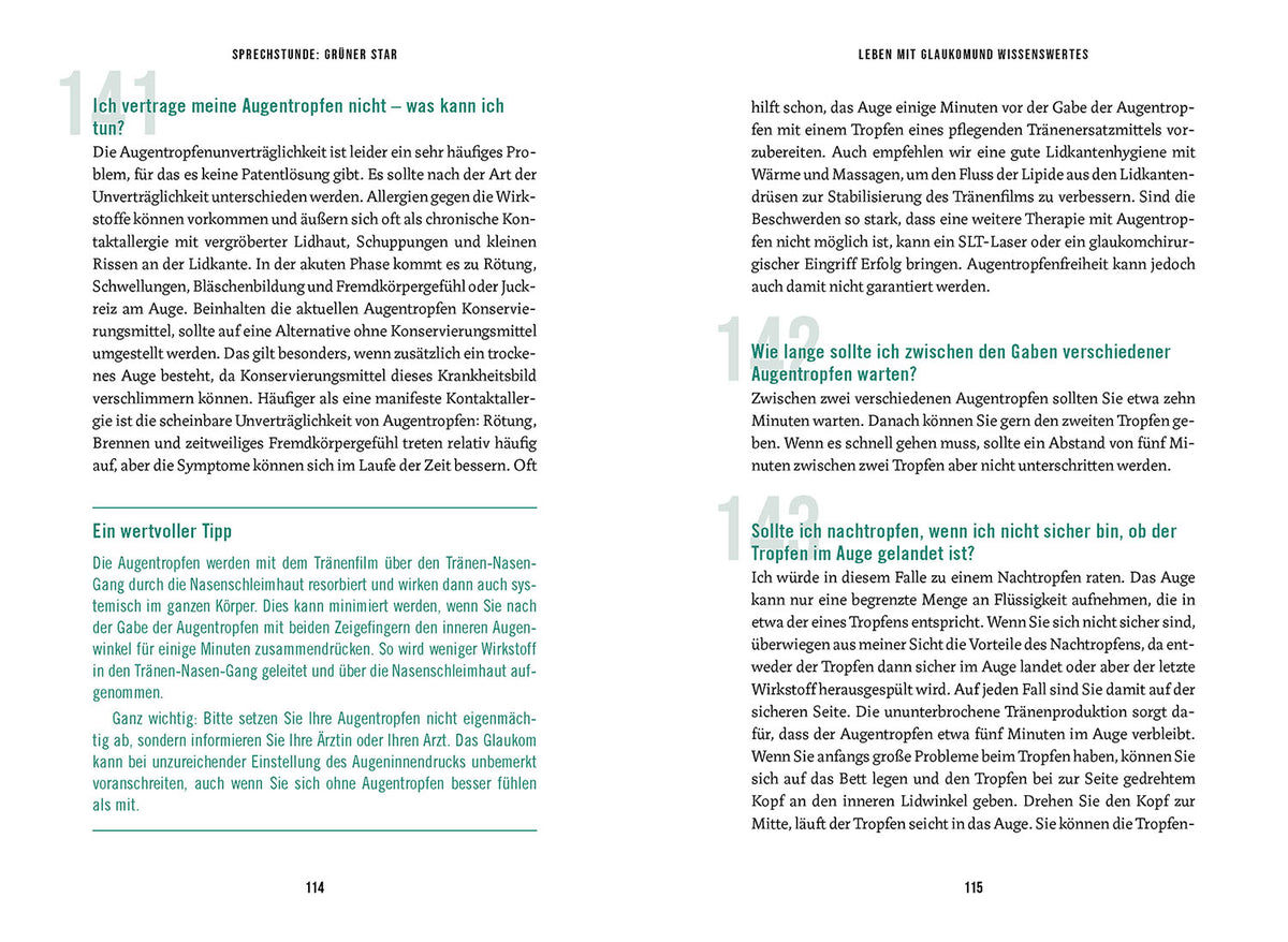 In der Sprechstunde: Grüner Star; Erkennen - verstehen - behandeln
